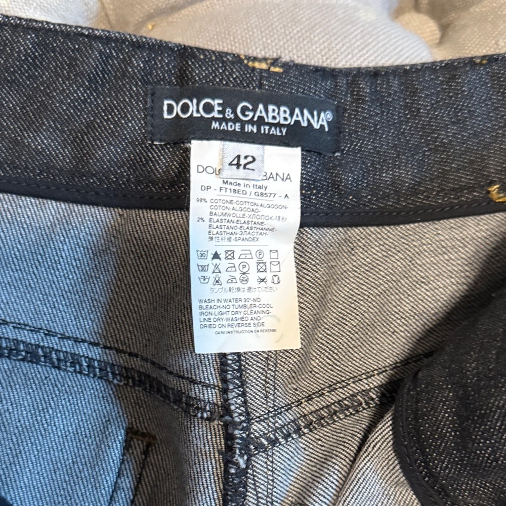 Dolce & Gabbana Dark Blue Ankle Jeans - Picture 3 of 4